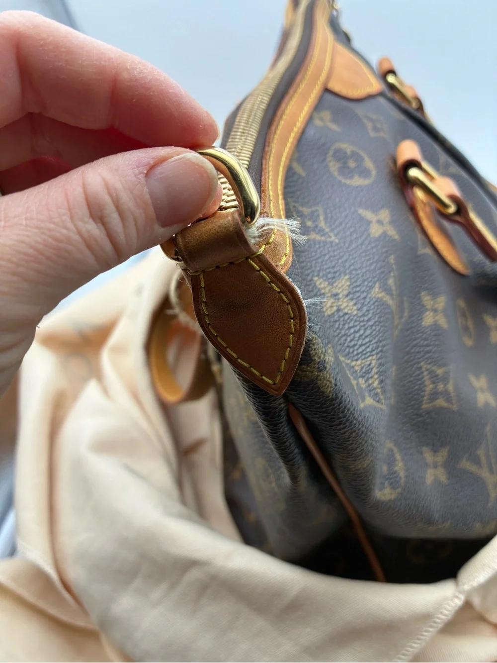 Louis Vuitton Monogram Palermo PM Canvas Shoulder Bag with COA and LV dust bag.